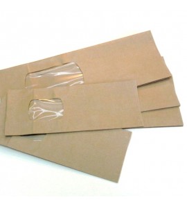 Sachets kraft à fenêtre