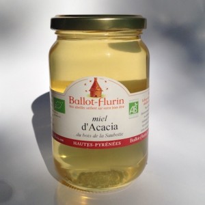 Miel d'Acacia BIO Grand cru du bois de la Sobotte pot 500grs (Isère-Gironde)