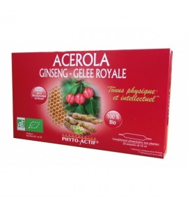 Gelée royale +Acérola+Ginseng 14 ampoules