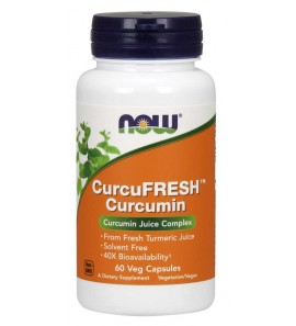 Curcumine Fraîche - 60 Vcaps Haute biodisponibilité (assimilation ou absorption par l'organisme)