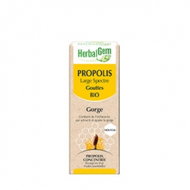 Propolis gouttes Bio pour la gorge Herbalgem